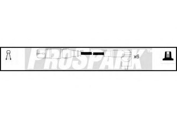 Ккомплект проводов зажигания OES841 STANDARD