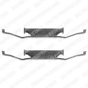 Комплектующие, колодки дискового тормоза LX0074 DELPHI