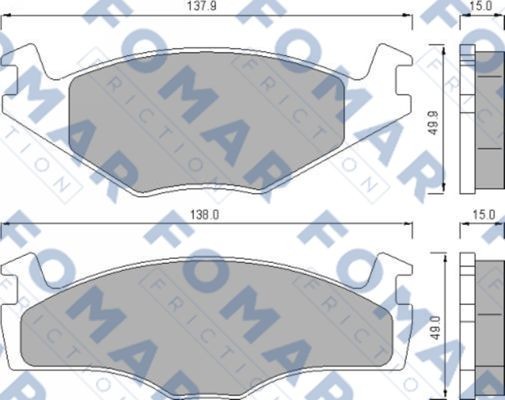 Колодки тормозные дисковые 51436481 ROULUNDS BRAKING