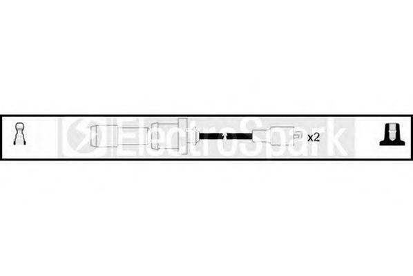 Ккомплект проводов зажигания OEK763 STANDARD