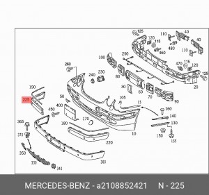 Деталь A 210 885 24 21 MERCEDES BENZ