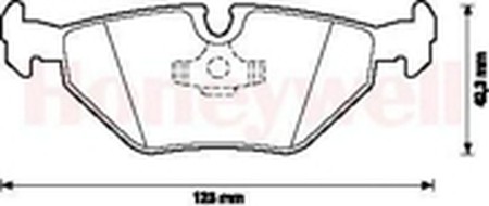 Комплект тормозных колодок, диско 571546B BENDIX JURID