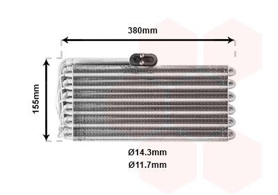 Испаритель, кондиционер 7400V027 VAN WEZEL