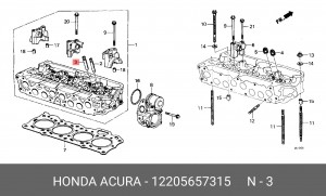 Направляющая втулка клапана 12205657315 HONDA