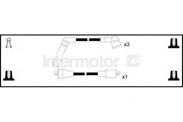 Ккомплект проводов зажигания 76048 STANDARD