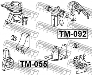 Подушка двигателя TM-055 FEBEST