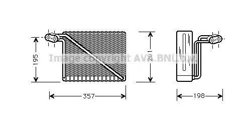 Испаритель кондиционера AIV148 AVA