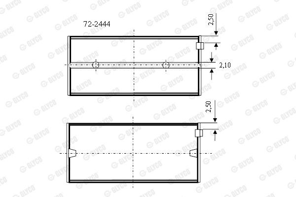 Подшипник 72-2444 GLYCO