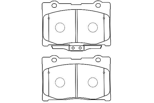 Комплект тормозных колодок, диско BP-2052 KAVO PARTS