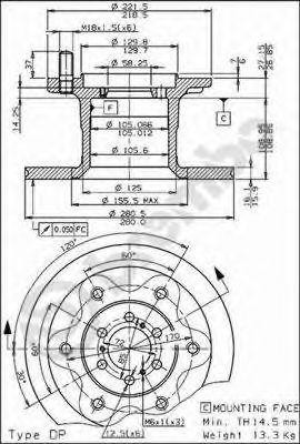 Тормозной диск 08.5079.10 BREMBO