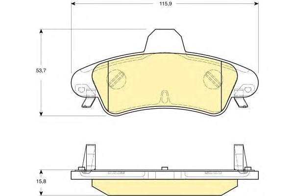 Комплект тормозных колодок, диско 6115803 GIRLING