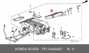 Теплообменник, отопление салона 79110SE0A01 HONDA