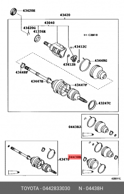 Пыльник ШРУСа 04428-33030 DAIHATSU