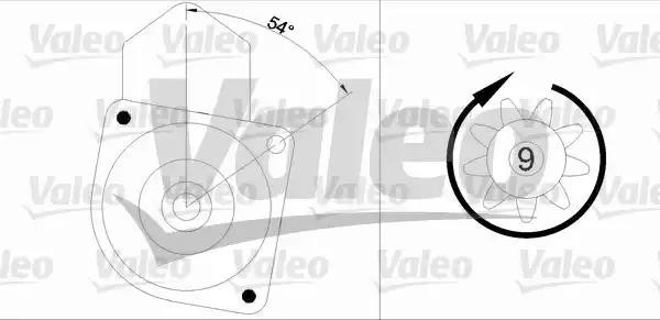 Стартер 455547 VALEO PHC