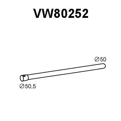 Выпускной трубопровод VW80252 VENEPORTE