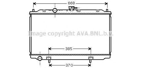 Радиатор охлаждения ДВС DN2224 AVA