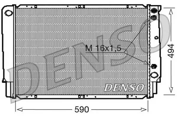 Радиатор, охлаждение двигател DRM33053 DENSO