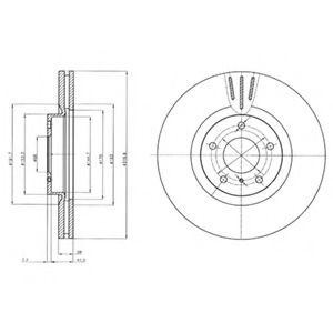 Диск тормозной BG4107 DELPHI