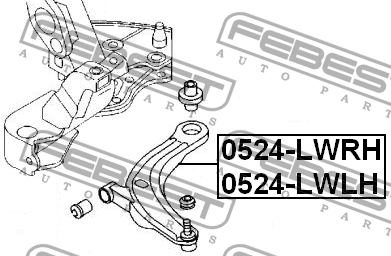 Рычаг подвески 0524-LWRH FEBEST