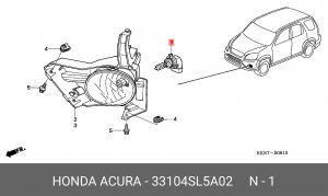 Лампа 33104SL5A02 HONDA