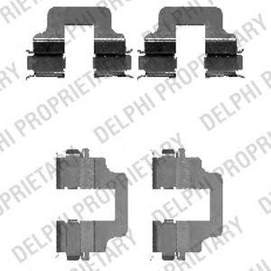 Комплектующие, колодки дискового тормоза LX0473 DELPHI