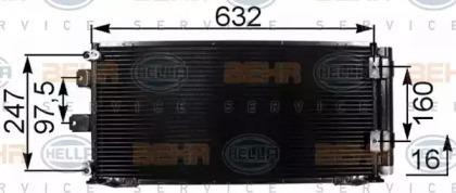Конденсатор, кондиционер 8FC 351 301-161 HELLA