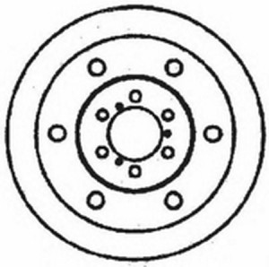Тормозной диск 561508B BENDIX JURID