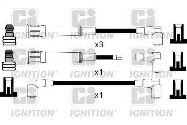 Ккомплект проводов зажигания XC468 QUINTON HAZELL
