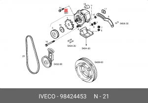 Генератор 98424453 IVECO