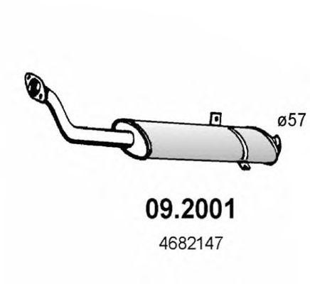 Предглушитель выхлопных газов 092001 ASSO