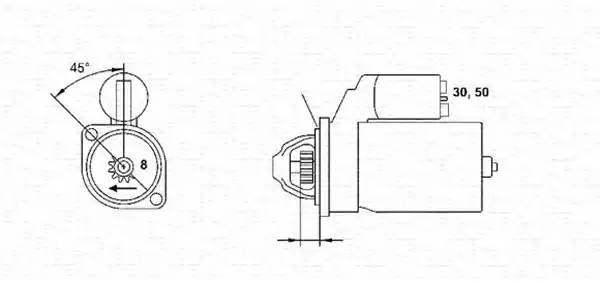 Стартер 943251896010 MAGNETI MARELLI