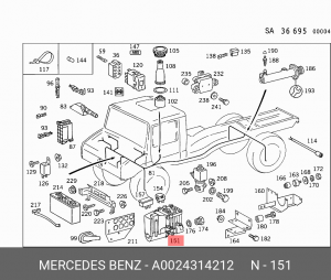 Гидроагрегат, тормозная система A0024314212 MERCEDES BENZ