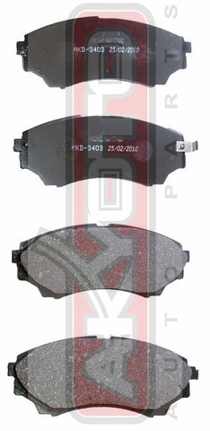 Колодки тормозные дисковые AKD-3403 AKYOTO