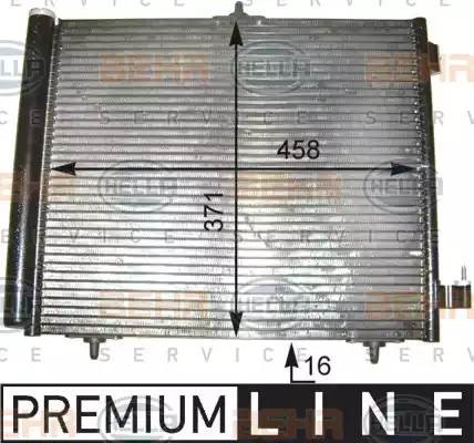 Конденсатор, кондиционер 8FC 351 303-541 HELLA