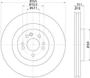 Тормозной диск MDC1467 MINTEX