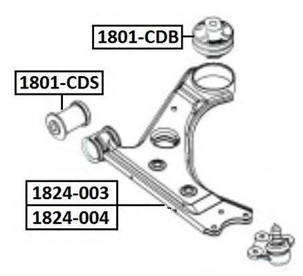 Сайлентблок 1801-CDB ASVA