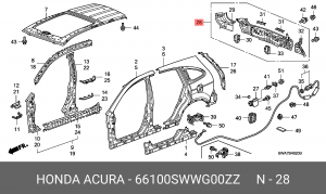 Деталь 66100SWWG00ZZ HONDA