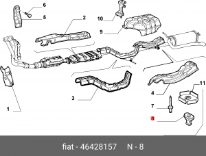 Гайка 46428157 ALFA FIAT LANCIA