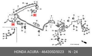 Тормозной шланг 46430SD5023 HONDA