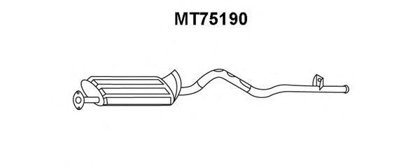 Глушитель выхлопных газов конечный MT75190 VENEPORTE