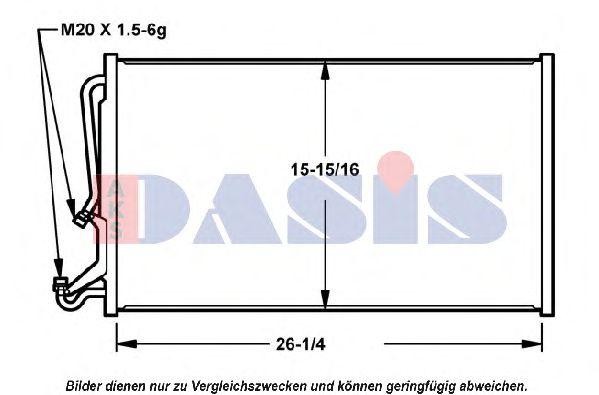 Конденсатор, кондиционер 522590N AKS DASIS