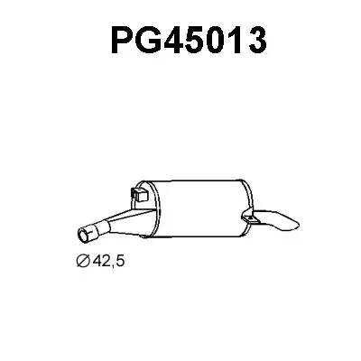 Глушитель выхлопных газов конечный PG45013 VENEPORTE