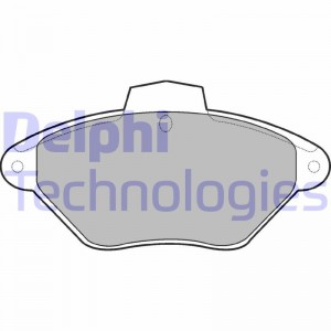 Комплект тормозных колодок, диско LP792 DELPHI