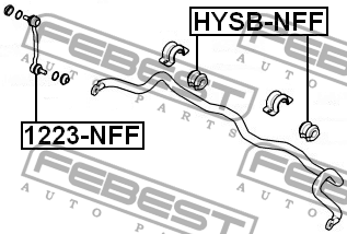 Втулка стабилизатора HYSB-NFF FEBEST
