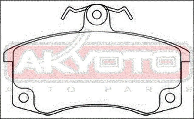Колодки тормозные дисковые AKD-0223 AKYOTO