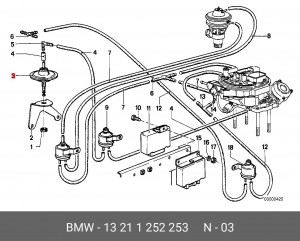 Карбюратор 13 21 1 252 253 BMW
