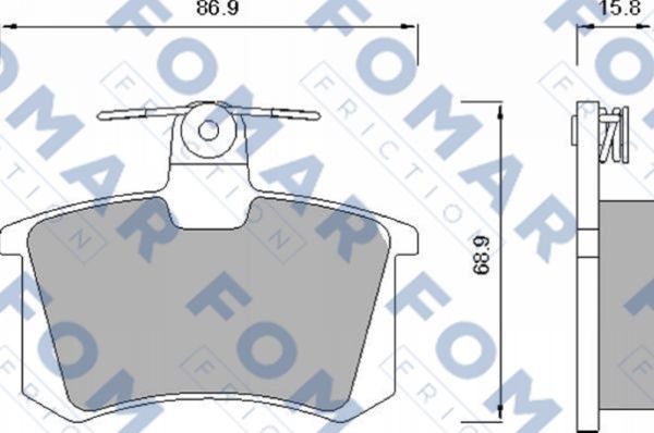 Колодки тормозные дисковые 51625481 ROULUNDS BRAKING