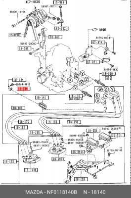 Деталь NF0118140B MAZDA