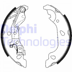 Комплект тормозных колодок LS1859 DELPHI