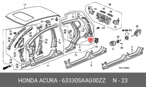Деталь 63330SAAG00ZZ HONDA